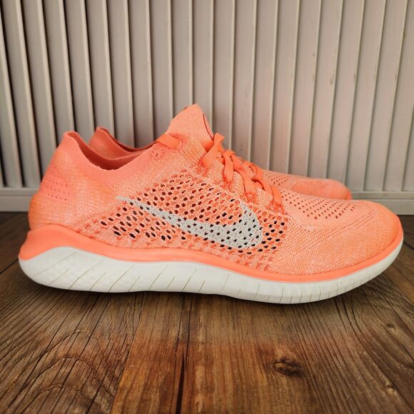 Nike Free RN Flyknit 2018 Womens Size 10 Crimson Pulse Running Shoes 942839-801 - Picture 1 of 9